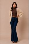 KIMONO TRICOT ABERTO AREIA
